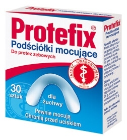 Protefix, podściółka mocująca do protez zębowych ŻUCHWA, 30 szt.