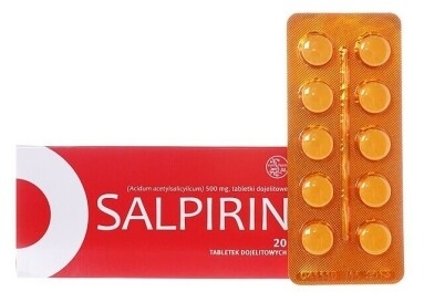 Salpirin, 500 mg, tabletki dojelitowe, 20 szt.