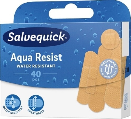 Salvequick Aqua Resist 40 sztuk 5 rodzajów