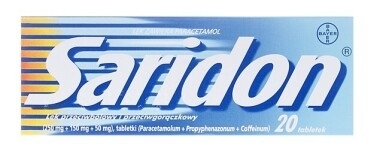 Saridon, 20 tabletek