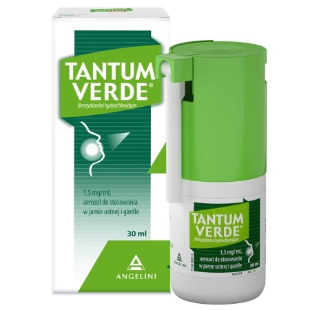Tantum Verde, aerozol do stos. w j. ustnej i gardle 1,5 mg/ml, 30 ml 