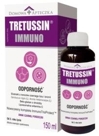 Tretussin Immuno płyn o smaku czarnej porzeczki 150 ml