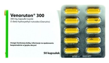 Venoruton 300, kapsułki twarde, 300 mg, 50 szt (import równoległy)
