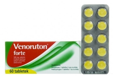 Venoruton Forte 500 mg, 60  tabletek powlekanych