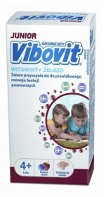 Vibovit Junior witaminy + żelazo, tabletki do ssania, 30 szt.