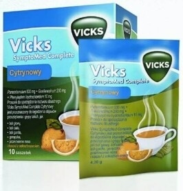 Vicks Symptomed Complete Cytrynowy, 10 saszetek