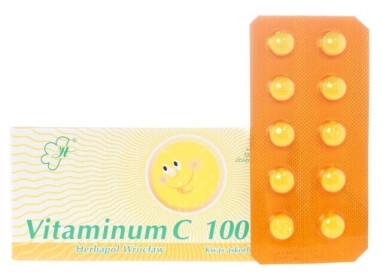 Vitaminum C, witamina C, 100mg, drażetki, 30 szt.