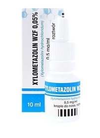 Xylometazolin Wzf, krople do nosa 0,05%, 10 ml