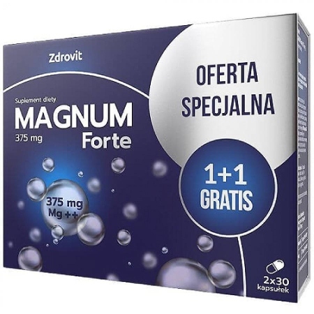 Zdrovit Magnum Forte , 30 kapsułek,  1+1 Gratis