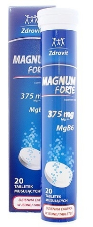 Zdrovit Magnum Forte 375, 20 tabletek musujących