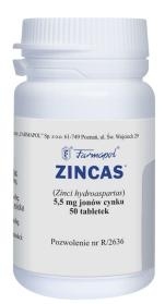 Zincas, 30 mg, 50 tabletek